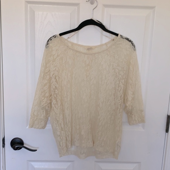 Cream lace blouse - Picture 1 of 4